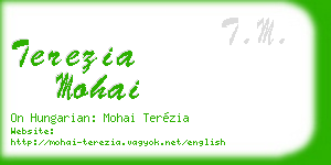 terezia mohai business card